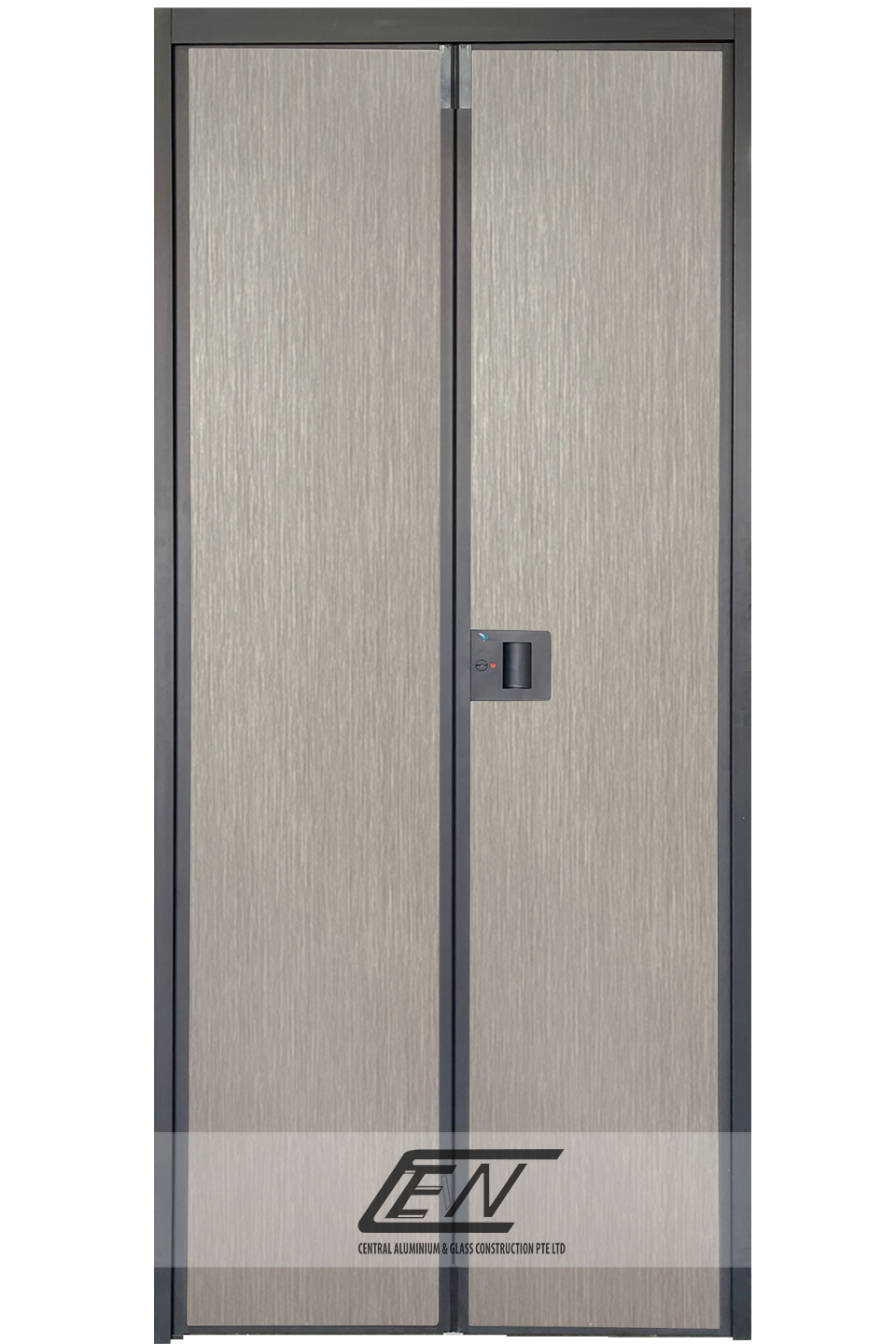 Aluminium Frame (Black) V-Fold Door - B608